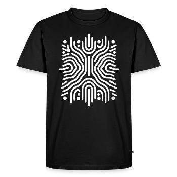 L’oscillation de Chladni et l’art de l’élégance - T-shirt Premium bio Homme - noir - Devant - Nico (187cm)