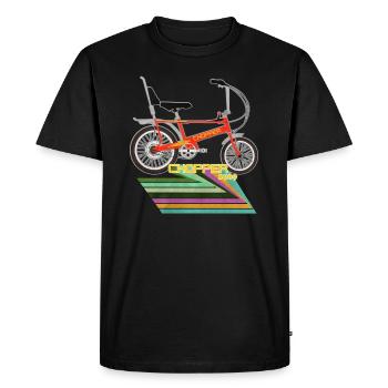Chopper Bicycle - Men's Premium Organic T-Shirt - black - Front - Nico (187cm)