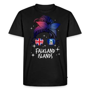 Falkland (Îles) - T-shirt Premium bio Homme - noir - Devant - Nico (187cm)