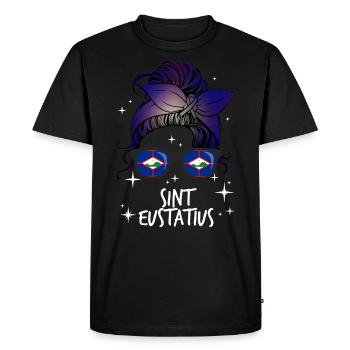 Sint Eustatius - T-shirt Premium bio Homme - noir - Devant - Nico (187cm)