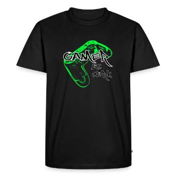Gamer - Men's Premium Organic T-Shirt - black - Front - Nico (187cm)