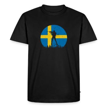 Cadeau De Biathlon Pour Les Fans De Sports - T-shirt Premium bio Homme - noir - Devant - Nico (187cm)