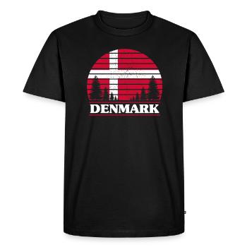 Danemark - T-shirt Premium bio Homme - noir - Devant - Nico (187cm)