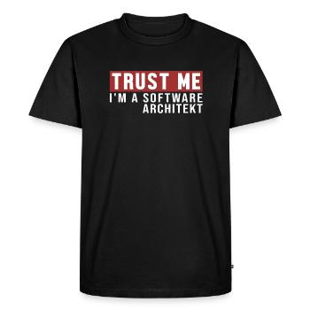Fais-Moi Confiance, Je Suis Architecte Logiciel - T-shirt Premium bio Homme - noir - Devant - Nico (187cm)