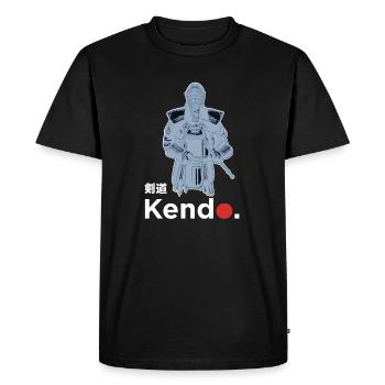 Kenjusu Kata Shinai Samurai Kendo - Men's Premium Organic T-Shirt - black - Front - Nico (187cm)