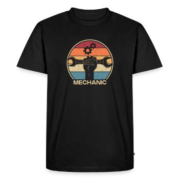 Mechatronics Engineer Automotive Technician Auto - Men's Premium Organic T-Shirt - black - Front - Nico (187cm)