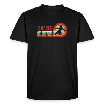Futbol Fußball Goal Keeper Trainer Soccer - Men's Premium Organic T-Shirt - black - Front - Nico (187cm)