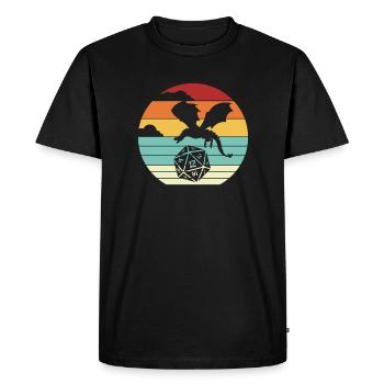 PnP RPG Rollenspiel Tabletop Spielleiter Pen and - Männer Premium Bio T-Shirt - Schwarz - Vorne - Nico (187cm)