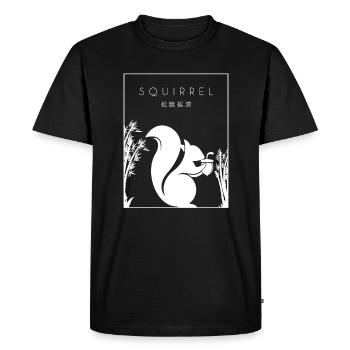 Écureuil chinois Hanzi Squirrel Écureuil roux - T-shirt Premium bio Homme - noir - Devant - Nico (187cm)