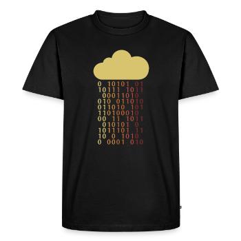 Cloud Bit Sysadmin Admin IT Specialist - Men's Premium Organic T-Shirt - black - Front - Nico (187cm)