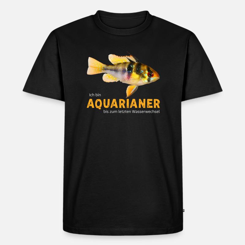 Ich bin Aquarianer... - Männer Premium Bio T-Shirt - Schwarz