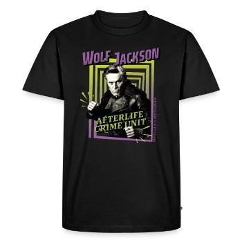 Beetlejuice 2 Wolf Jackson Afterlife Crime Unit - T-shirt Premium bio Homme - noir - Devant - Nico (187cm)