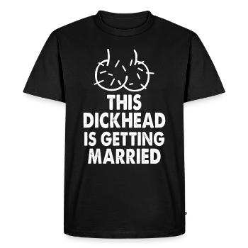 Enterrement de vie de garçon drôle d’humour mariage - T-shirt Premium bio Homme - noir - Devant - Nico (187cm)