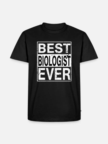 Best Biologist Ever Biologist Gift - Men's Premium Organic T-Shirt - black