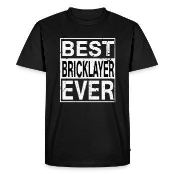 Meilleur cadeau de maçon de tous les temps - T-shirt Premium bio Homme - noir - Devant - Nico (187cm)