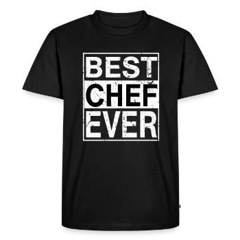 Best Chef Ever Chef Gift - Men's Premium Organic T-Shirt - black - Front - Nico (187cm)