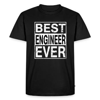 Best Engineer Ever Engineer Gift - Men's Premium Organic T-Shirt - black - Front - Nico (187cm)