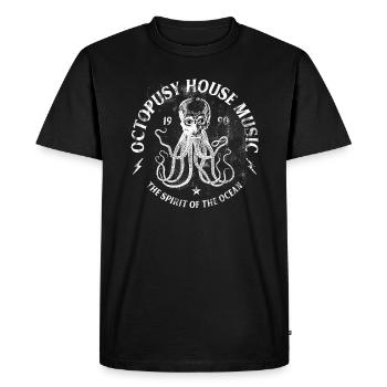 ELECTRO ☆ Otopusy House Musique ☆ - T-shirt Premium bio Homme - noir - Devant - Nico (187cm)