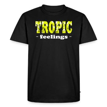 Tropic Feelings Tropical - T-shirt Premium bio Homme - noir - Devant - Nico (187cm)
