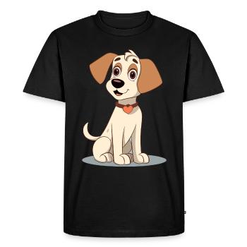 Conception de chien mignon pour les propriétaires de chiens - T-shirt Premium bio Homme - noir - Devant - Nico (187cm)