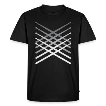 pilons - T-shirt Premium bio Homme - noir - Devant - Nico (187cm)