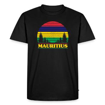 Maurice - T-shirt Premium bio Homme - noir - Devant - Nico (187cm)