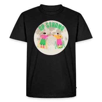 CP Fort - T-shirt Premium bio Homme - noir - Devant - Nico (187cm)