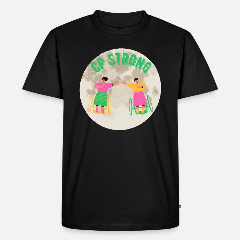 CP Stark - Männer Premium Bio T-Shirt - Schwarz