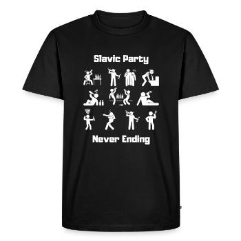Parti slave - T-shirt Premium bio Homme - noir - Devant - Nico (187cm)