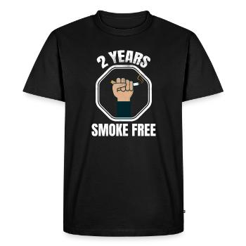 2 years smoke free | Smoking Heard ex-smokers - Men's Premium Organic T-Shirt - black - Front - Nico (187cm)