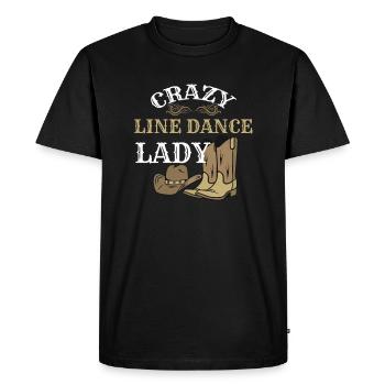 Line Dance Lady Danse Line Dancing Line Dancer - T-shirt Premium bio Homme - noir - Devant - Nico (187cm)