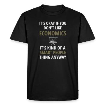 Business Economics Student Economics Teacher Economist - Men's Premium Organic T-Shirt - black - Front - Nico (187cm)