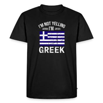 Cadeaux Pour Grecs Hellas Grèce Grec - T-shirt Premium bio Homme - noir - Devant - Nico (187cm)