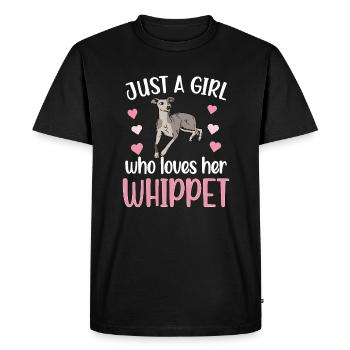 Whippet fille Whippet amant Whippet maman - T-shirt Premium bio Homme - noir - Devant - Nico (187cm)