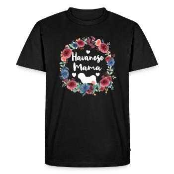 Havanese Mama Dog Owner Havanese Lover - Men's Premium Organic T-Shirt - black - Front - Nico (187cm)