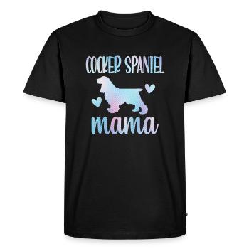 Cocker Spaniel Mama Cocker Spaniel Dog Owner - Men's Premium Organic T-Shirt - black - Front - Nico (187cm)