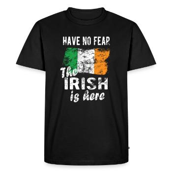 Irlande Origine irlandaise Drapeau irlandais Racines irlandaises - T-shirt Premium bio Homme - noir - Devant - Nico (187cm)