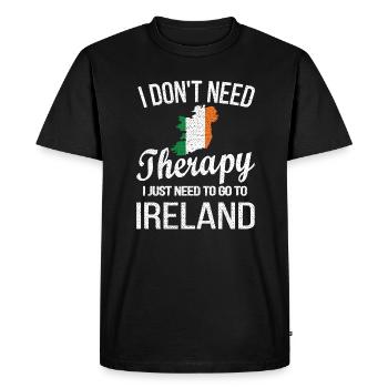 Irlande Origine irlandaise Drapeau irlandais Racines irlandaises - T-shirt Premium bio Homme - noir - Devant - Nico (187cm)