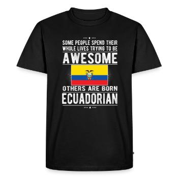 Ecuadorians Ecuador Ecuadorian origin - Men's Premium Organic T-Shirt - black - Front - Nico (187cm)