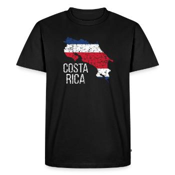 Costa Rica CostaRiciens Costa Rica Racines - T-shirt Premium bio Homme - noir - Devant - Nico (187cm)