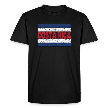 Costa Rica CostaRiciens Costa Rica Racines - T-shirt Premium bio Homme - noir - Devant - Nico (187cm)
