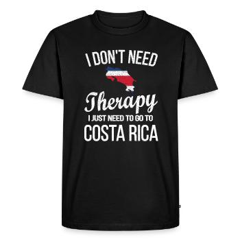 Costa Rica Costa Rica Origine Costa Rica - T-shirt Premium bio Homme - noir - Devant - Nico (187cm)