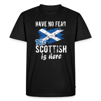 Fier Écossais Ecosse Drapeau écossais - T-shirt Premium bio Homme - noir - Devant - Nico (187cm)