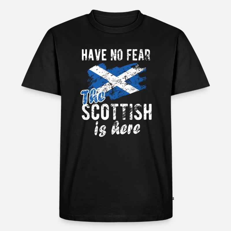 Fier Écossais Ecosse Drapeau écossais - T-shirt Premium bio Homme - noir