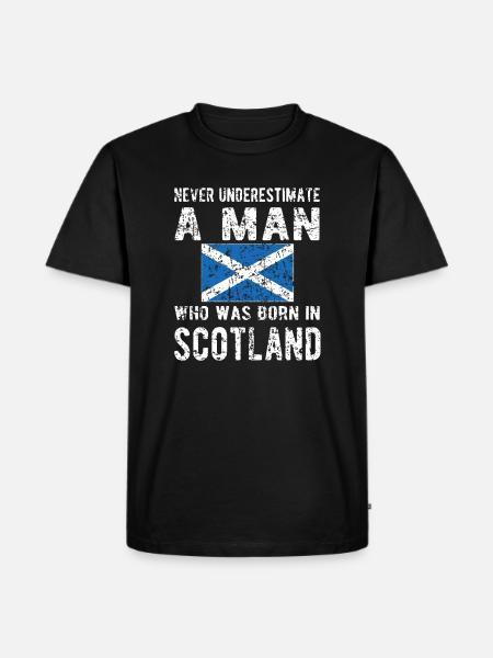 Fier Écossais Ecosse Drapeau écossais - T-shirt Premium bio Homme - noir