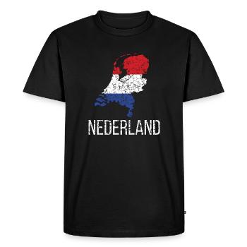 Pays-Bas néerlandais Racines néerlandaises - T-shirt Premium bio Homme - noir - Devant - Nico (187cm)
