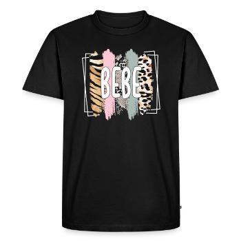 Bebe Grand-mère Cadeau de fête des mères Bebe Grand-mère Sweet - T-shirt Premium bio Homme - noir - Devant - Nico (187cm)