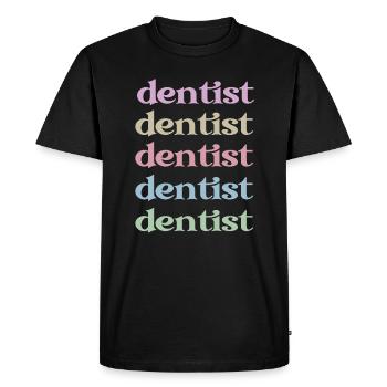 Dentiste Cadeau Dentiste Dentiste - T-shirt Premium bio Homme - noir - Devant - Nico (187cm)