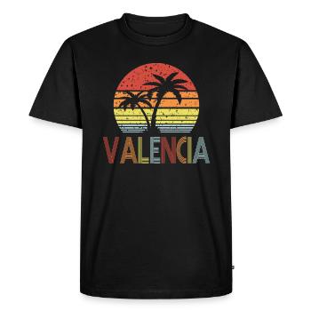 Valence - T-shirt Premium bio Homme - noir - Devant - Nico (187cm)