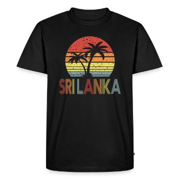 Sri Lanka - T-shirt Premium bio Homme - noir - Devant - Nico (187cm)